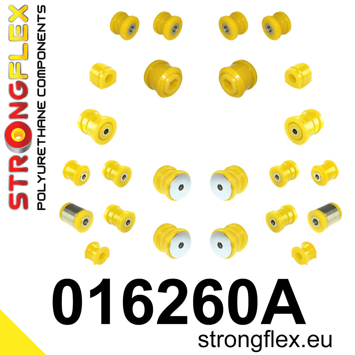 016260A Full suspension polyurethane bush kit SPORT Sport (Yellow) Alfa Romeo 159 (05-11) type 939 FWD