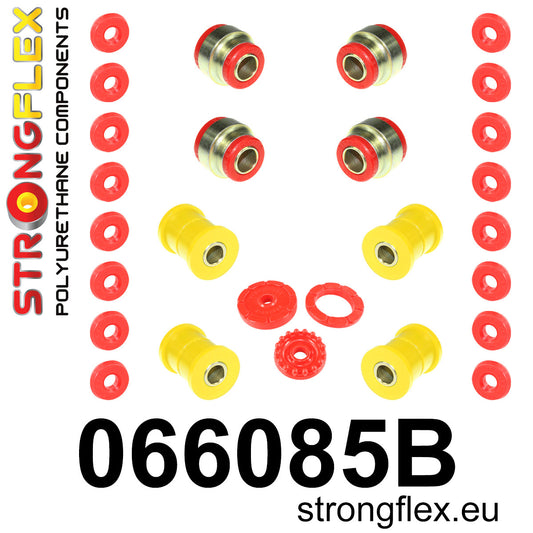 066085B Full suspension bush kit Standard (Red) Fiat 126P (72-00)