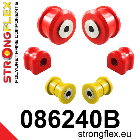 086240B Front suspension bush kit Standard (Red) Honda Civic IX (12-17)