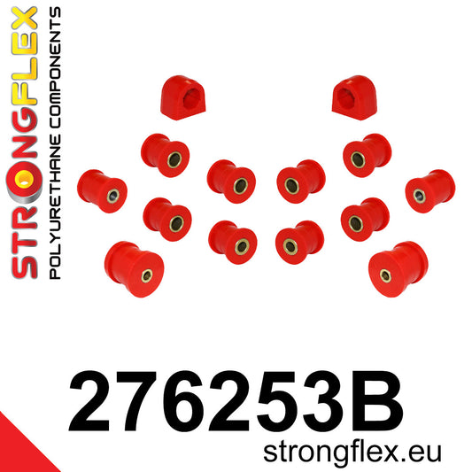 276253B Rear suspension bush kit Standard (Red) Subaru Forester II (02-08) SG