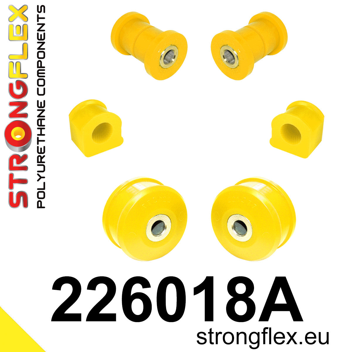 226018A Front suspension bush kit SPORT Sport (Yellow) Audi A3 / S3 / RS3 I (96-03) 8L