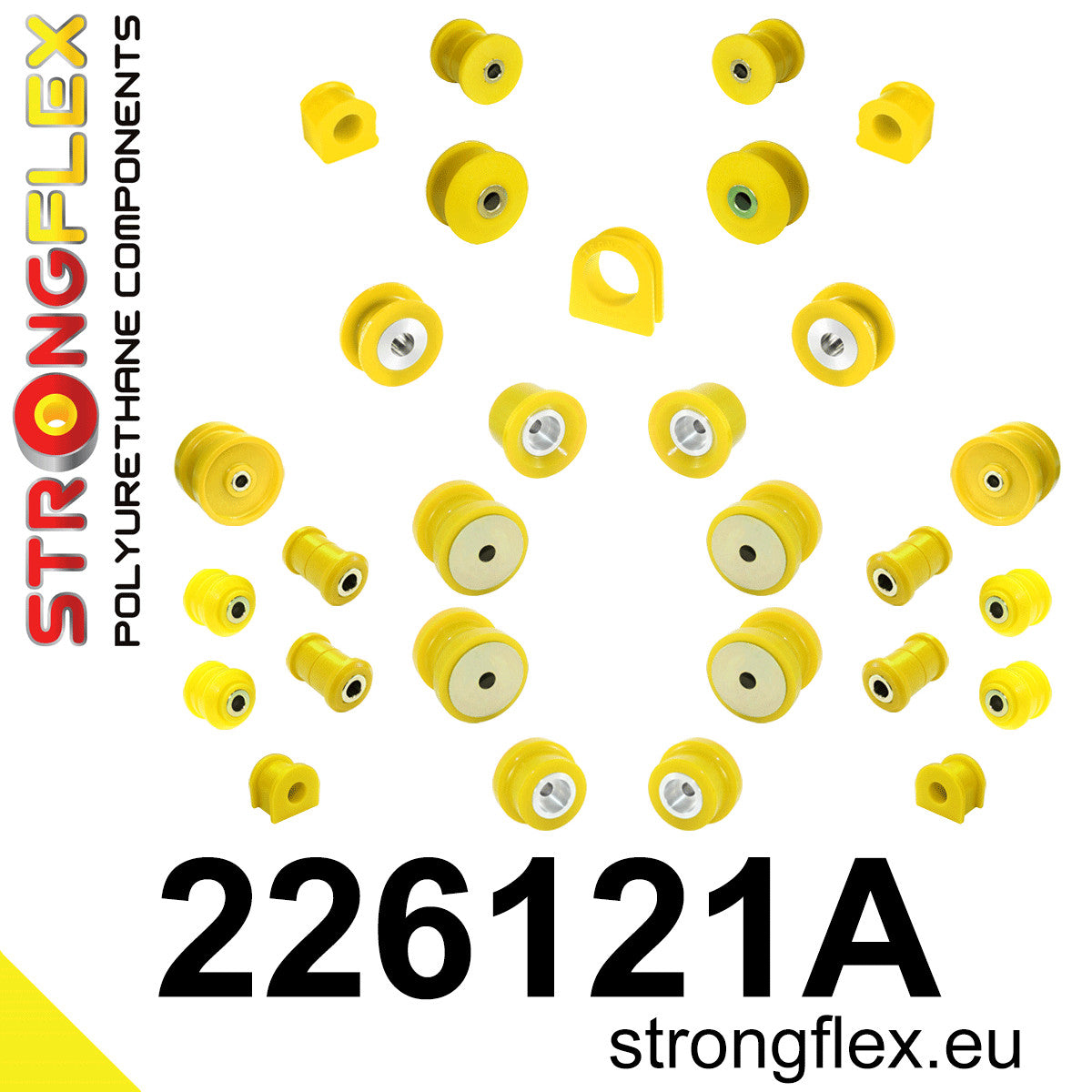 226121A Full suspension bush kit SPORT Sport (Yellow) Audi A3 / S3 / RS3 I (96-03) 8L