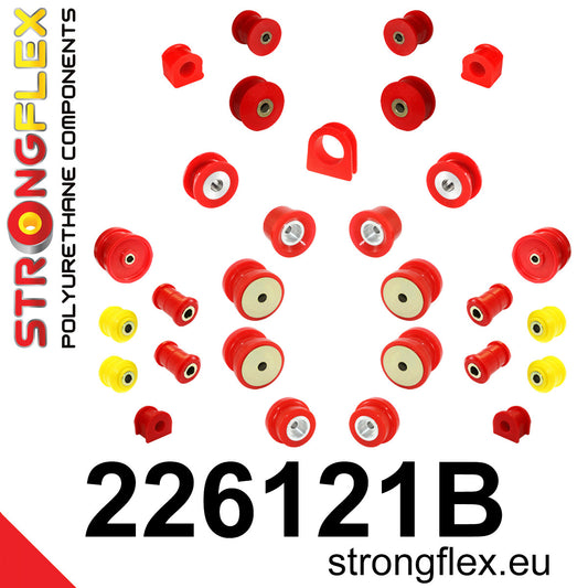 226121B Full suspension bush kit Standard (Red) Audi A3 / S3 / RS3 I (96-03) 8L