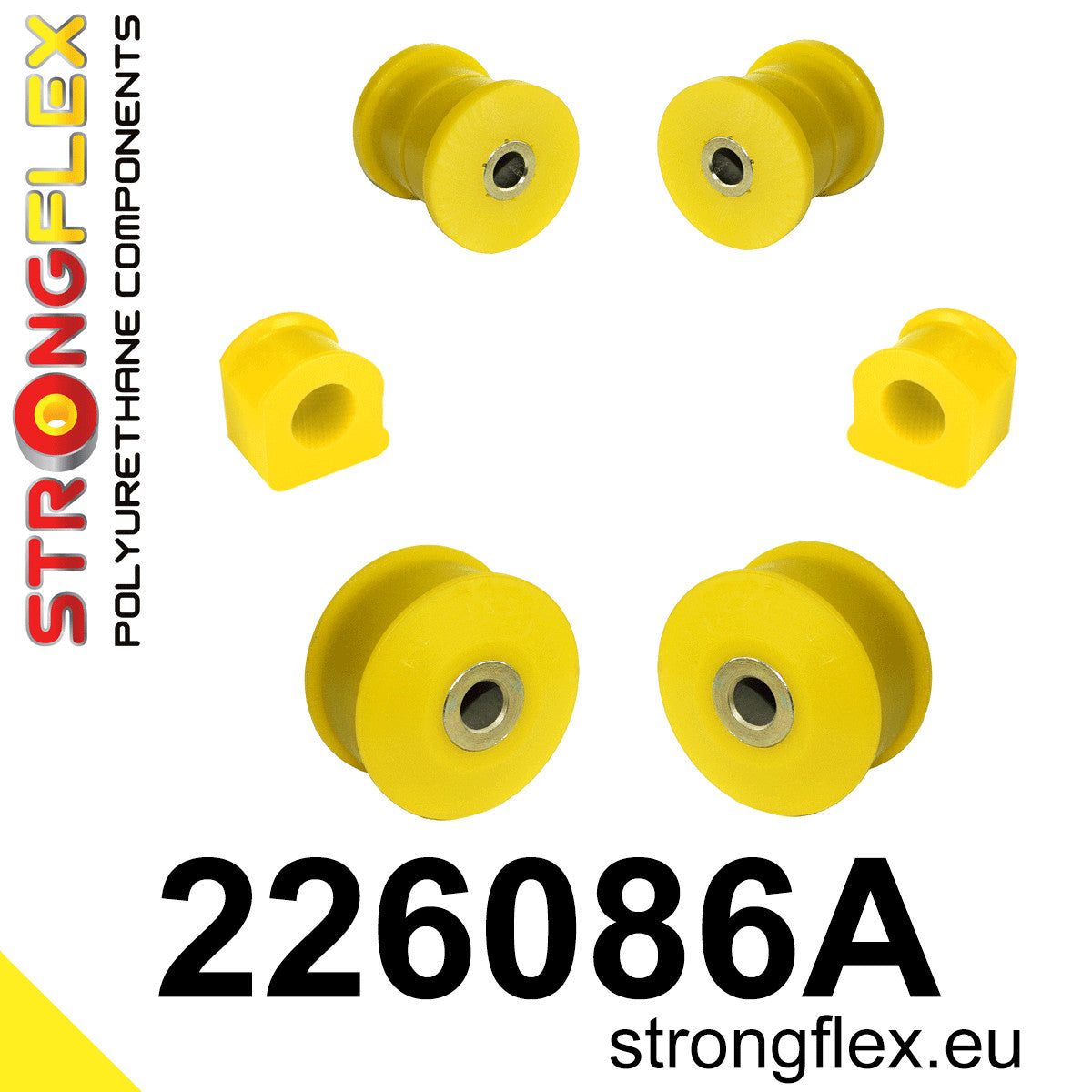 226086A Front suspension bush kit SPORT Sport (Yellow) Audi A3 / S3 / RS3 I (96-03) 8L