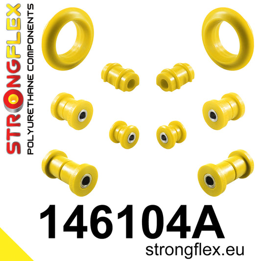 146104A Front suspension and ream beam bush kit SPORT Sport (Yellow) Peugeot 309 309 (85-93)