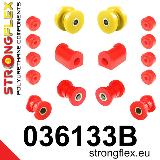 036133B Front suspension bush kit Standard (Red) BMW Seria 6 I (76-89) E24