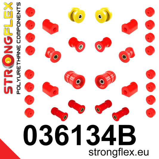 036134B Full suspension polyurethane bush kit Standard (Red) BMW Seria 6 I (76-89) E24