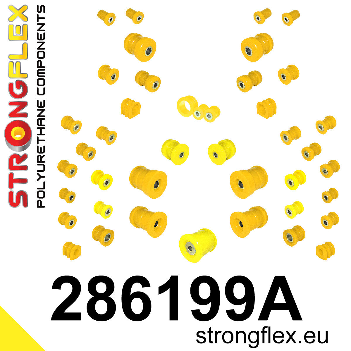 286199A Full suspension bush kit SPORT Sport (Yellow) Nissan 350Z (02-08) Z33