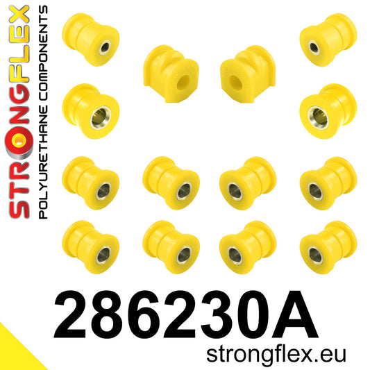 286230A Rear suspension bush kit SPORT Sport (Yellow) Nissan Primera I (90-98) P10