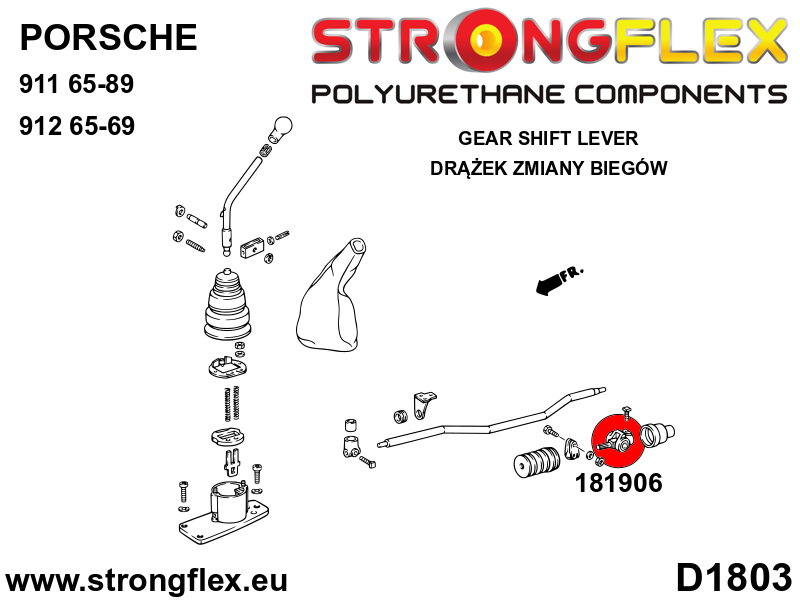 181906A Shift coupler bush Sport (Yellow) Porsche 911 911 (74-89)