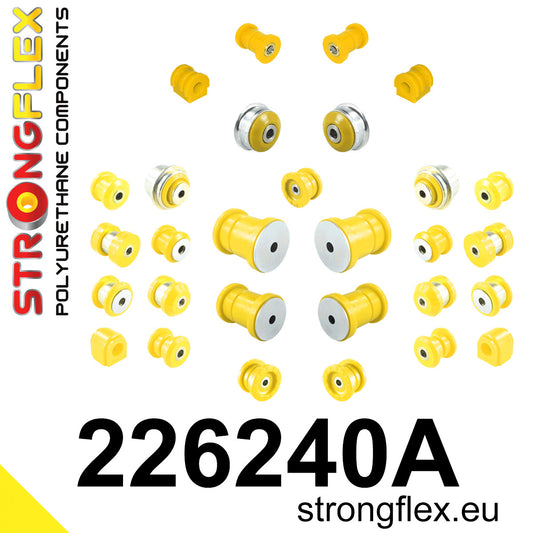 226240A Full suspension polyurethane bush kit SPORT Sport (Yellow) Audi A1 / S1 I (10-18) 8X