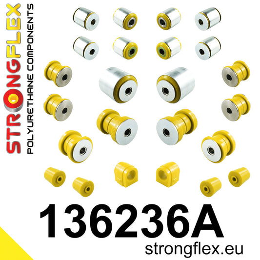 136236A Rear suspension bush kit SPORT Sport (Yellow) Opel / Vauxhall Insignia A (08-17) G09