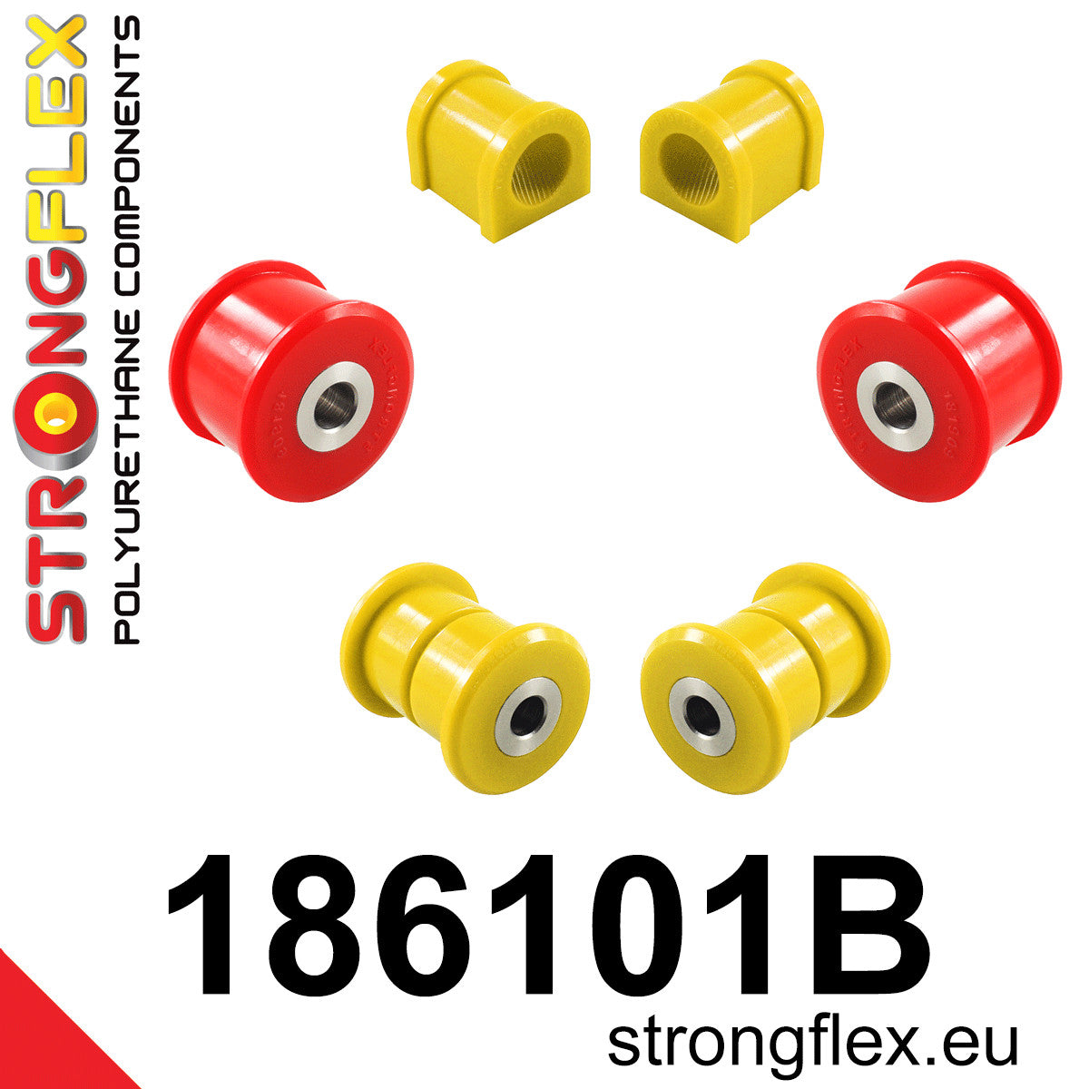 186101B Front suspension bush kit Standard (Red) Porsche 911 911 996 (97-04)