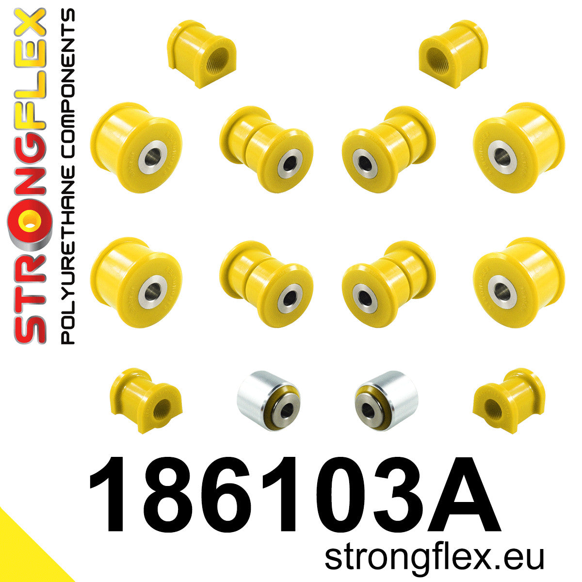 186103A Full suspension polyurethane bush kit SPORT Sport (Yellow) Porsche Boxster / Cayman 986 (97-04)