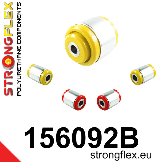 156092B Rear beam bushing kit Standard (Red) Renault Twingo III (14-18)
