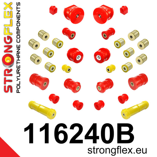 116240B Full suspension bush kit Standard (Red) Mercedes Klasa C W202 (93-01)
