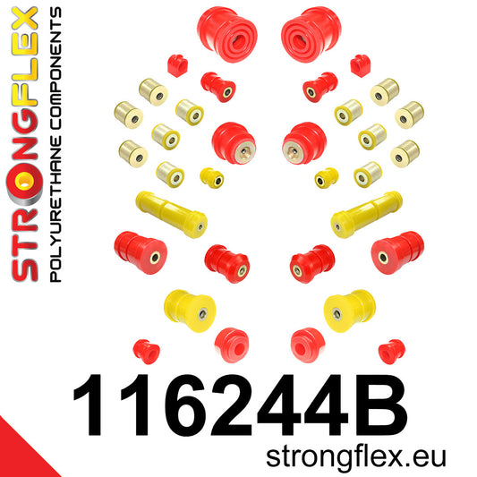 116244B Full suspension bush kit Standard (Red) Mercedes Klasa E W210 (95-03)