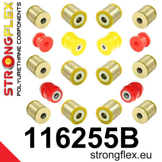 116255B Rear suspension bush kit Standard (Red) Mercedes CLK W209 (02-10)