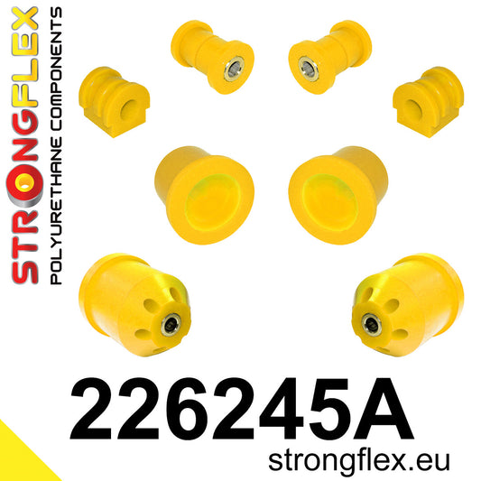 226245A Front suspension and ream beam bush kit SPORT Sport (Yellow) Seat Ibiza III (02-08) 6L