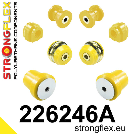 226246A Front suspension and ream beam bush kit SPORT Sport (Yellow) Audi Q2 / SQ2 (16-23) Q2 FWD