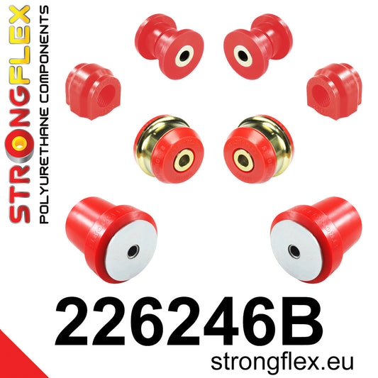 226246B Front suspension and ream beam bush kit Standard (Red) Audi Q2 / SQ2 (16-23) Q2 FWD