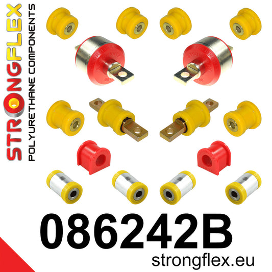 086242B Rear suspension bush kit Standard (Red) Honda CR-V I (95-02) RD1 / RD2 / RD3