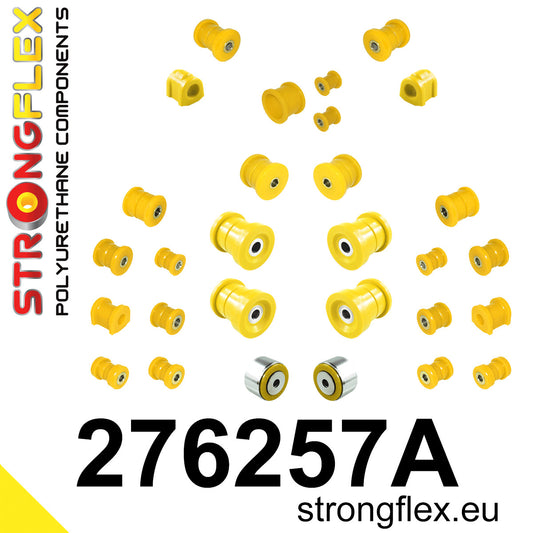 276257A Full suspension polyurethane bush kit SPORT Sport (Yellow) Subaru Levorg (14-20) VM