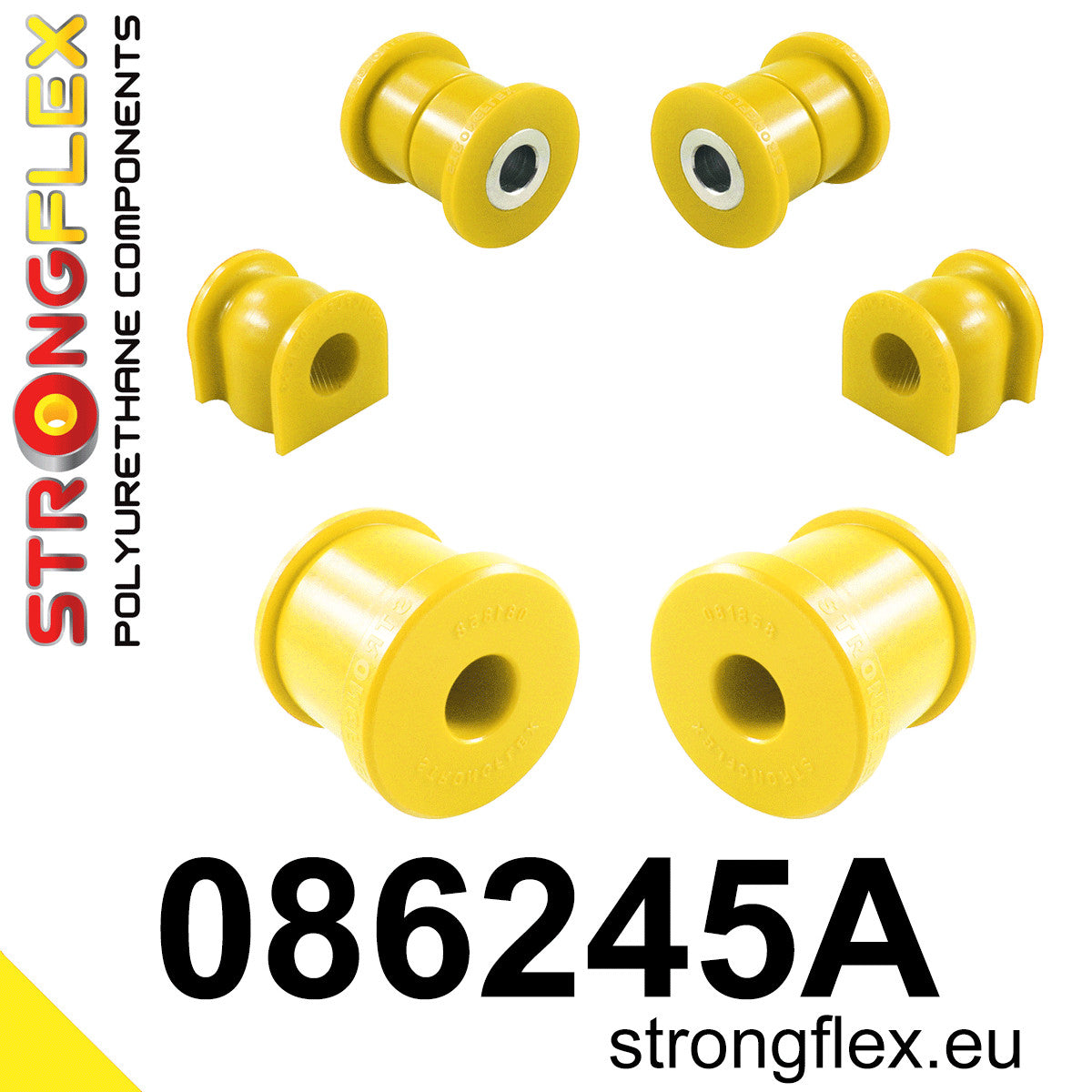 086245A Front suspension bush kit SPORT Sport (Yellow) Honda Jazz III (08-15)