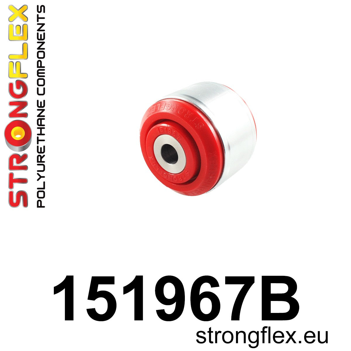 151967B Front control arm – rear bush 72mm Standard (Red) Renault Laguna III (07-15)
