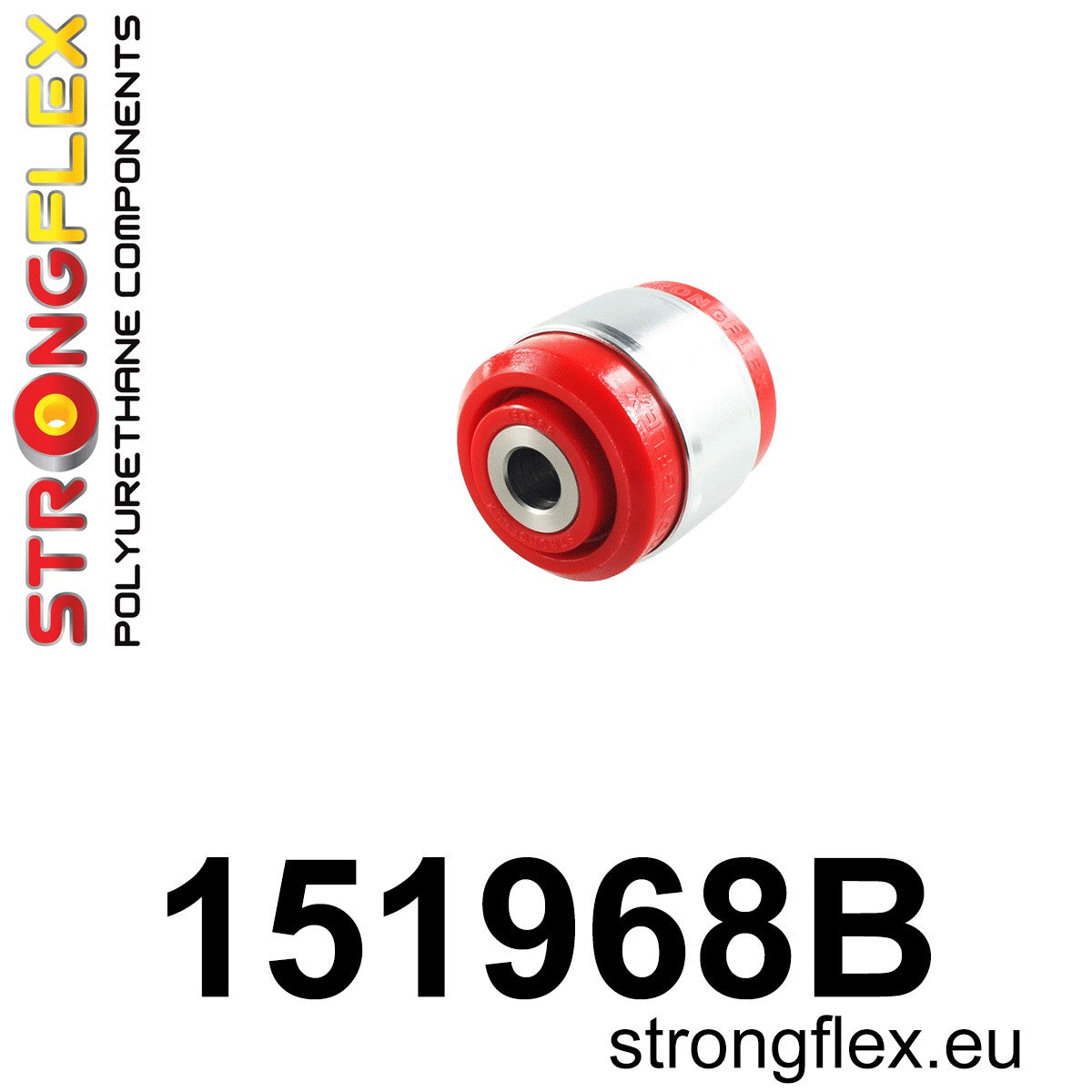 151968B Front control arm – rear bush 58mm Standard (Red) Renault Laguna III (07-15)