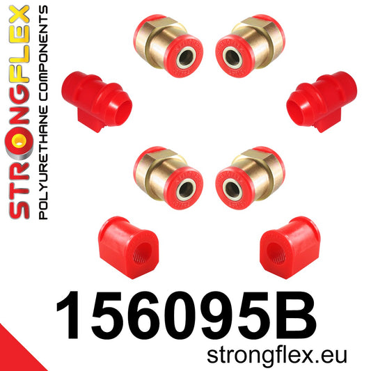 156095B Front suspension bush kit Standard (Red) Renault Rapid / Extra / Express (85-02)