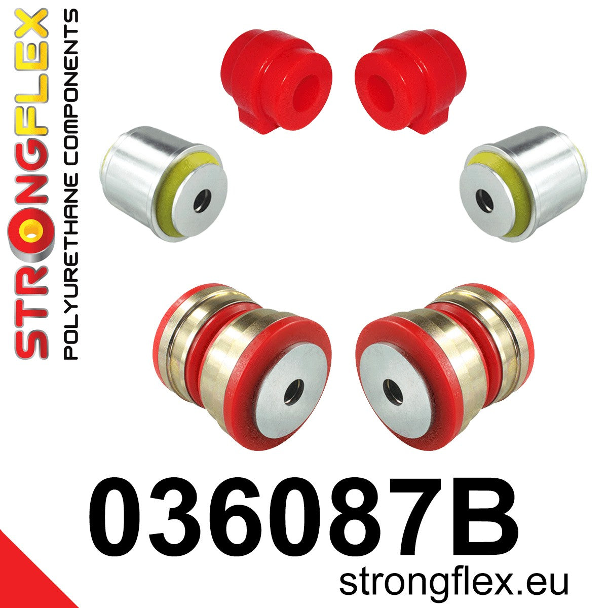 036087B Front suspension bush kit Standard (Red) BMW Seria 7 III (94-01) E38