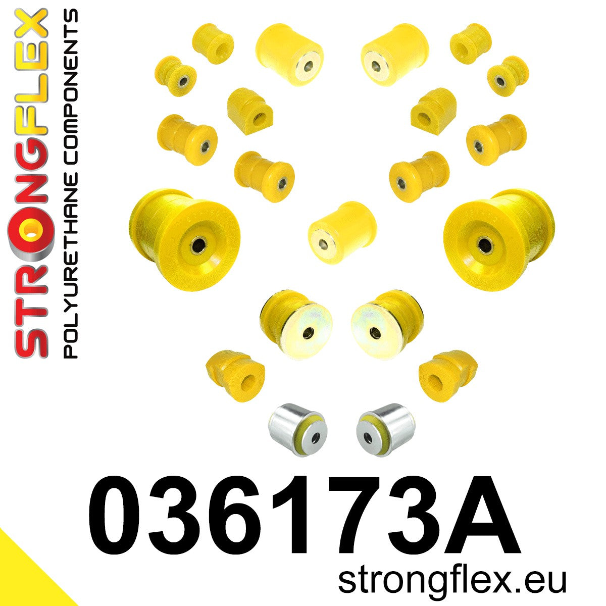 036173A Full suspension bush kit SPORT Sport (Yellow) BMW Seria 5 III (88-96) E34