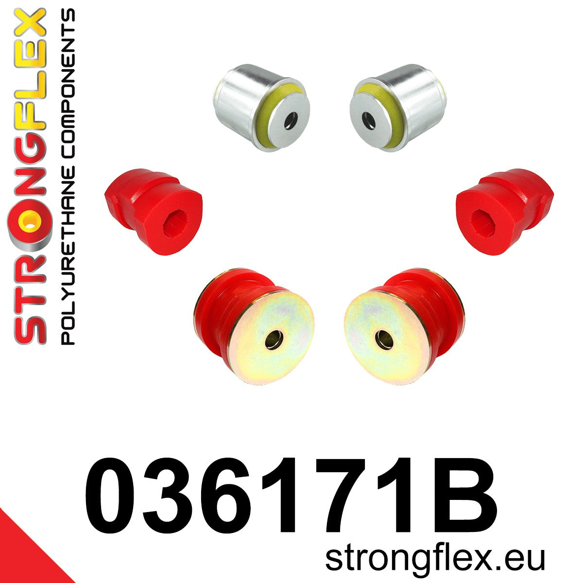 036171B Front suspension bush kit Standard (Red) BMW Seria 5 III (88-96) E34