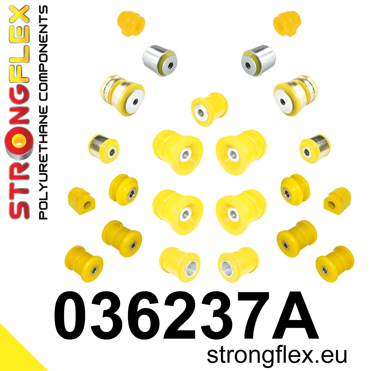 036237A Full suspension bush kit SPORT Sport (Yellow) BMW Seria 7 III (94-01) E38