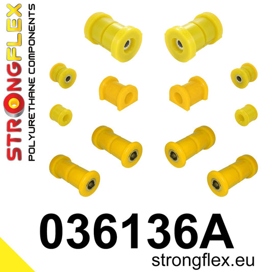 036136A Rear suspension bush kit SPORT Sport (Yellow) BMW Seria 3 III (90-99) E36