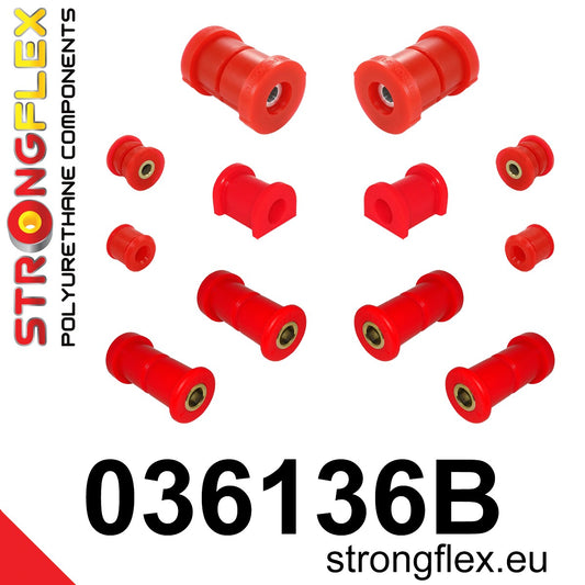 036136B Rear suspension bush kit Standard (Red) BMW Seria 3 III (90-99) E36