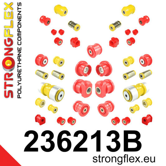 236213B Full suspension bush kit Standard (Red) Volvo Seria 700 760 (81-92)