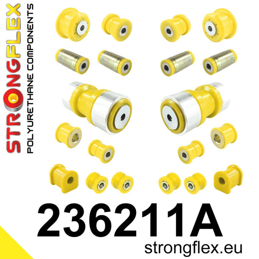 236211A Rear suspension bush kit SPORT Sport (Yellow) Volvo Seria 700 760 (81-92)