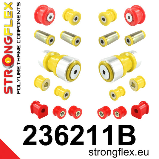 236211B Rear suspension bush kit Standard (Red) Volvo Seria 700 760 (81-92)
