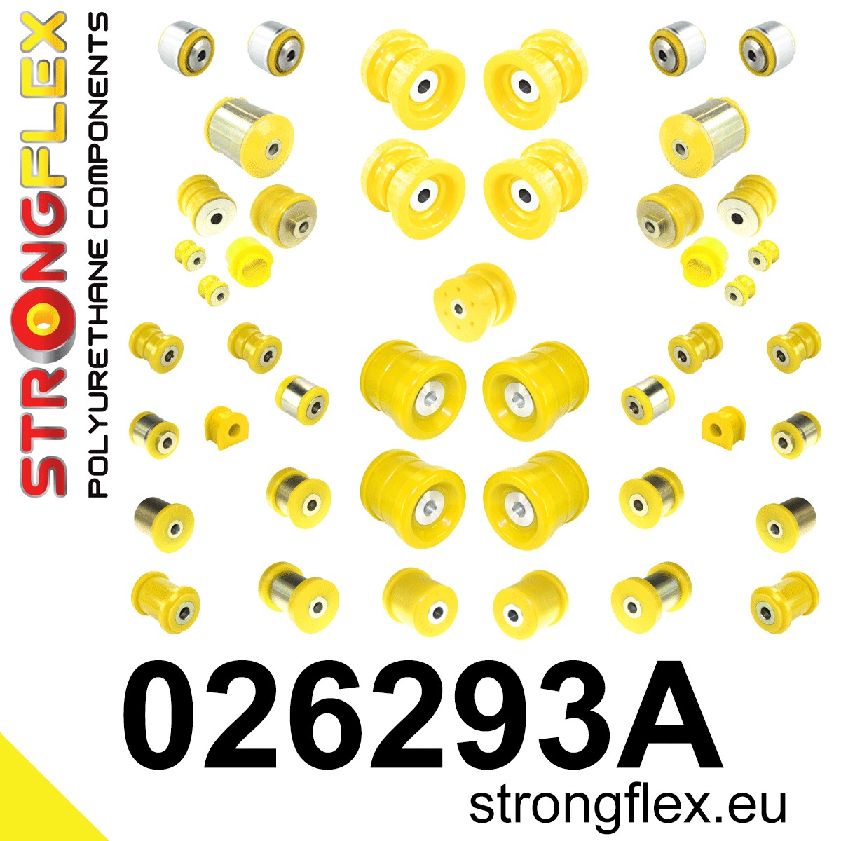 026293A Full suspension polyurethane bush kit SPORT Sport (Yellow) Audi A4 / S4 / RS4 II (01-05) B6