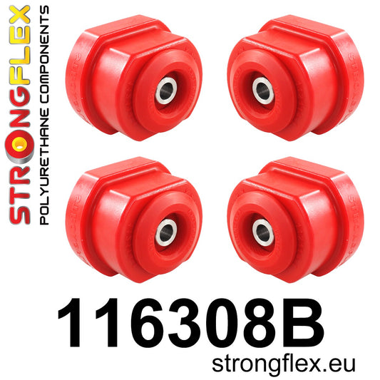 116308B Front subframe bush kit Standard (Red) Mercedes SL R107 (71-89)