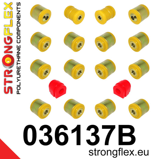 036137B Rear suspension bush kit Standard (Red) BMW X1 I (09-15) E84