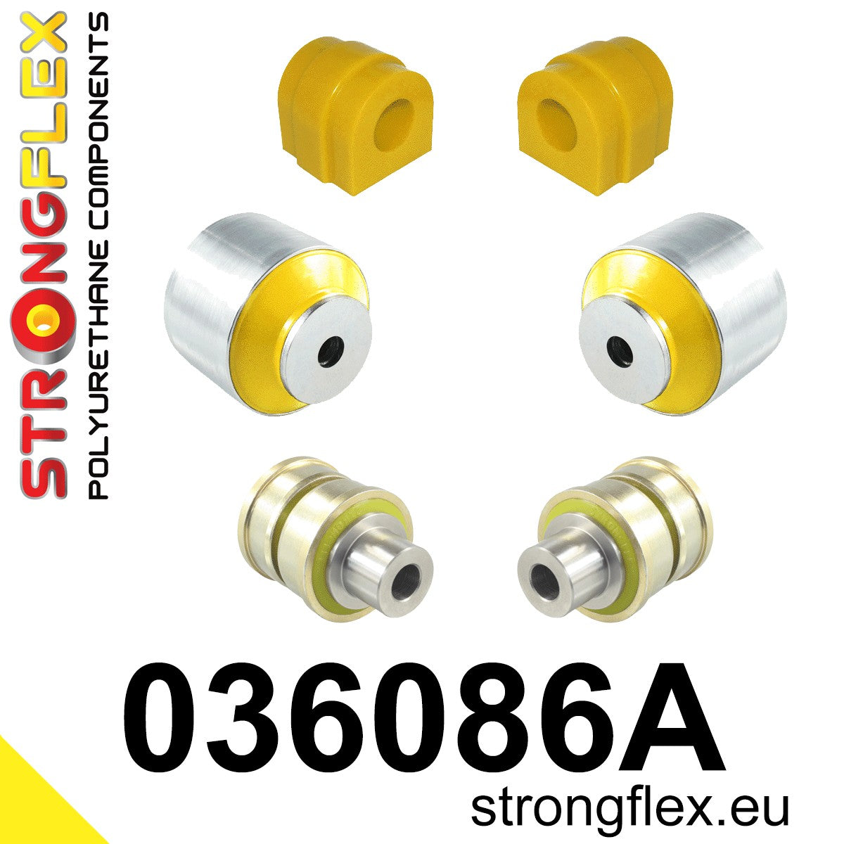 036086A Front suspension bush kit SPORT Sport (Yellow) BMW Seria 1 I (04-13) E81 / E82 / E87 / E88