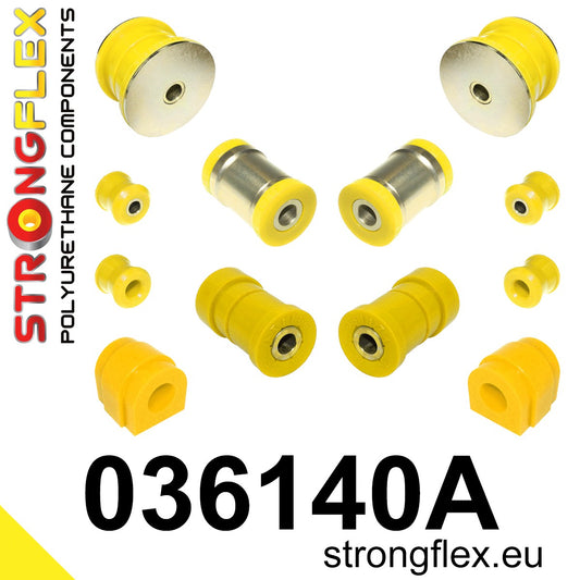 036140A Rear suspension bush kit SPORT Sport (Yellow) BMW Seria 3 IV (98-07) E46