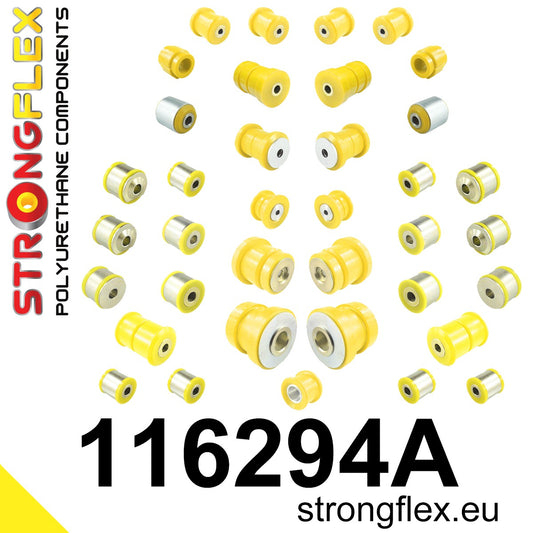 116294A Full suspension polyurethane bush kit SPORT Sport (Yellow) Mercedes Klasa E W211 (02-09)