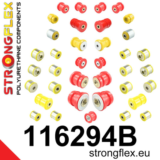 116294B Full suspension polyurethane bush kit Standard (Red) Mercedes Klasa E W211 (02-09)