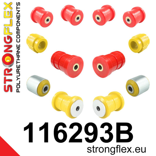 116293B Front suspension bush kit Standard (Red) Mercedes Klasa E W211 (02-09)