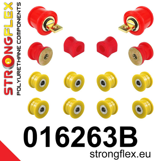 016263B Rear suspension bush kit Standard (Red) Alfa Romeo 156 (97-07) type 932 Q4 Crosswagon