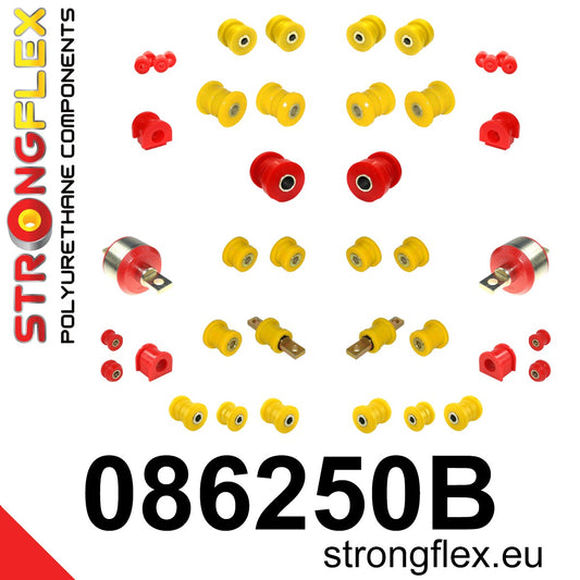 086250B Full suspension bush kit Standard (Red) Honda Civic VI (95-00)
